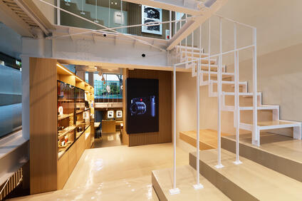 interior view of Leica Store Omotesando