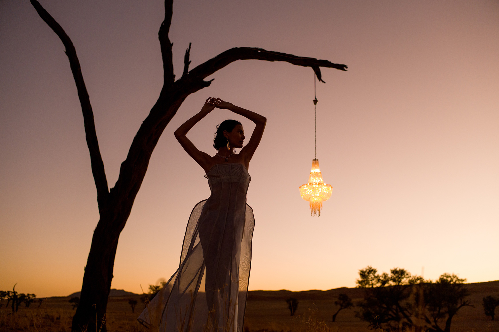 image taken with Leica SL3 showing woman in desert