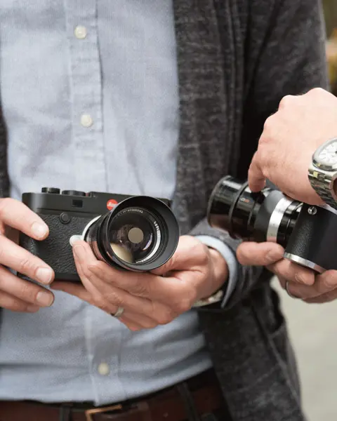 The Leica Akademie UK during a workshop about the Leica M System