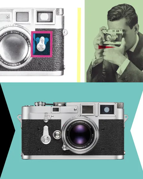 Vintage collage of Leica M
