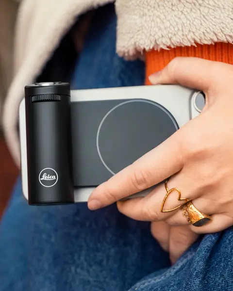 Leica LUX Grip in hands