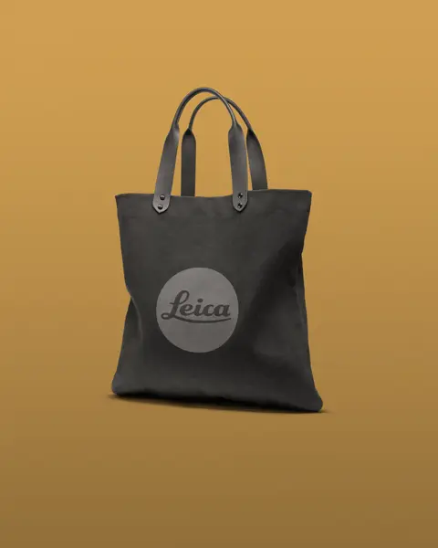Black Leica canvas shopper.