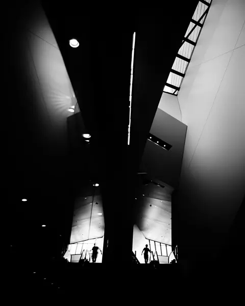 Black and White Photography Building