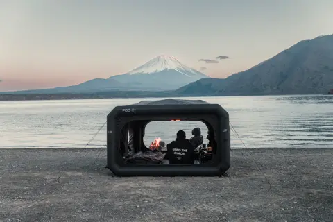 Lac avec en arrière plan le Mont Fuji