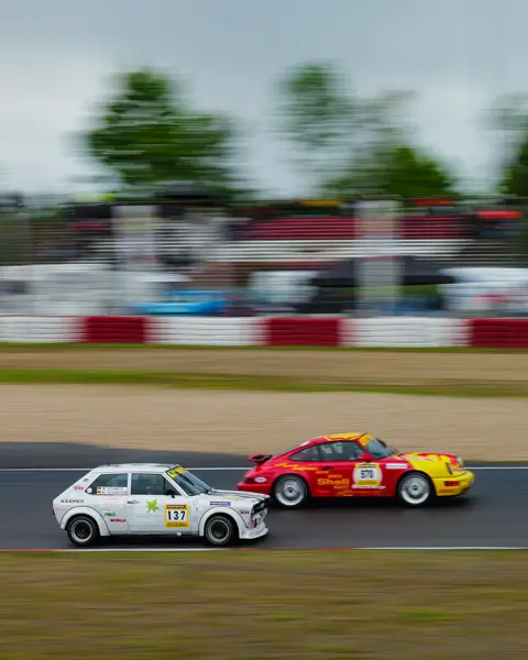 Two racing cars on the nürburgring