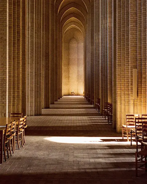 A composition of the inside of a building