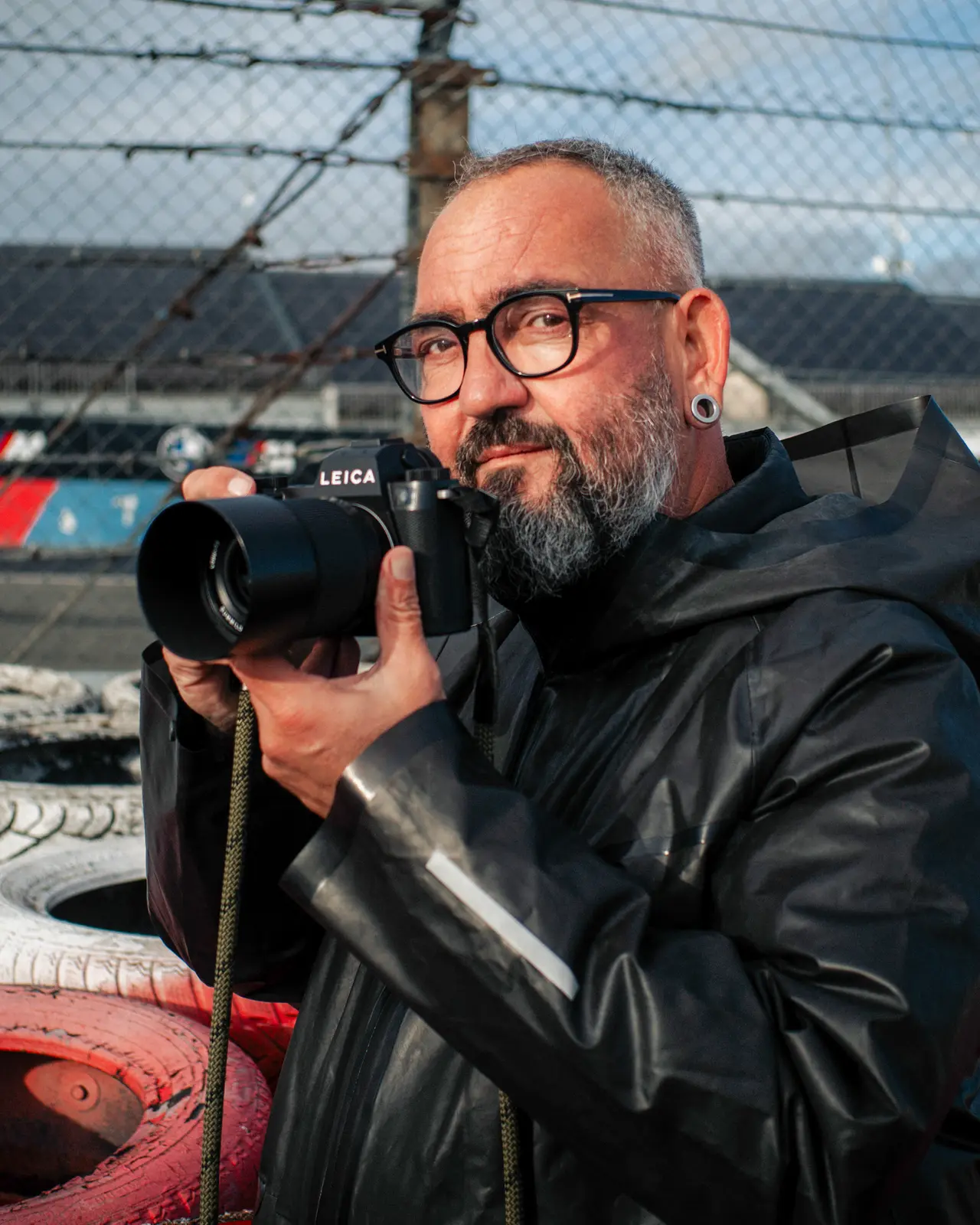 Callo Albanese with the Leica SL3-P at the Nürburgring during the 24-hour race