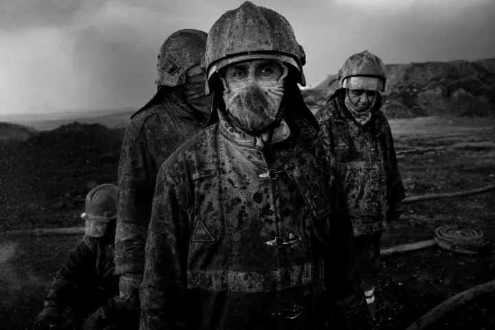 Three firefighters in Iraq 2017