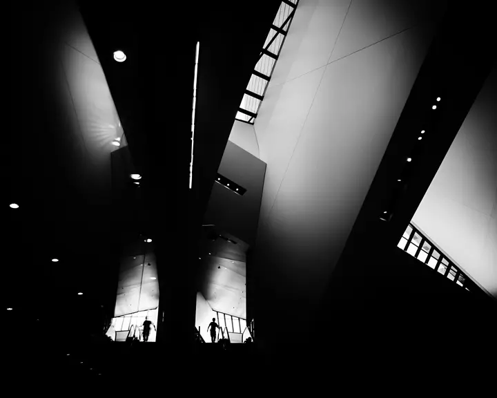 Black and White Photography Building