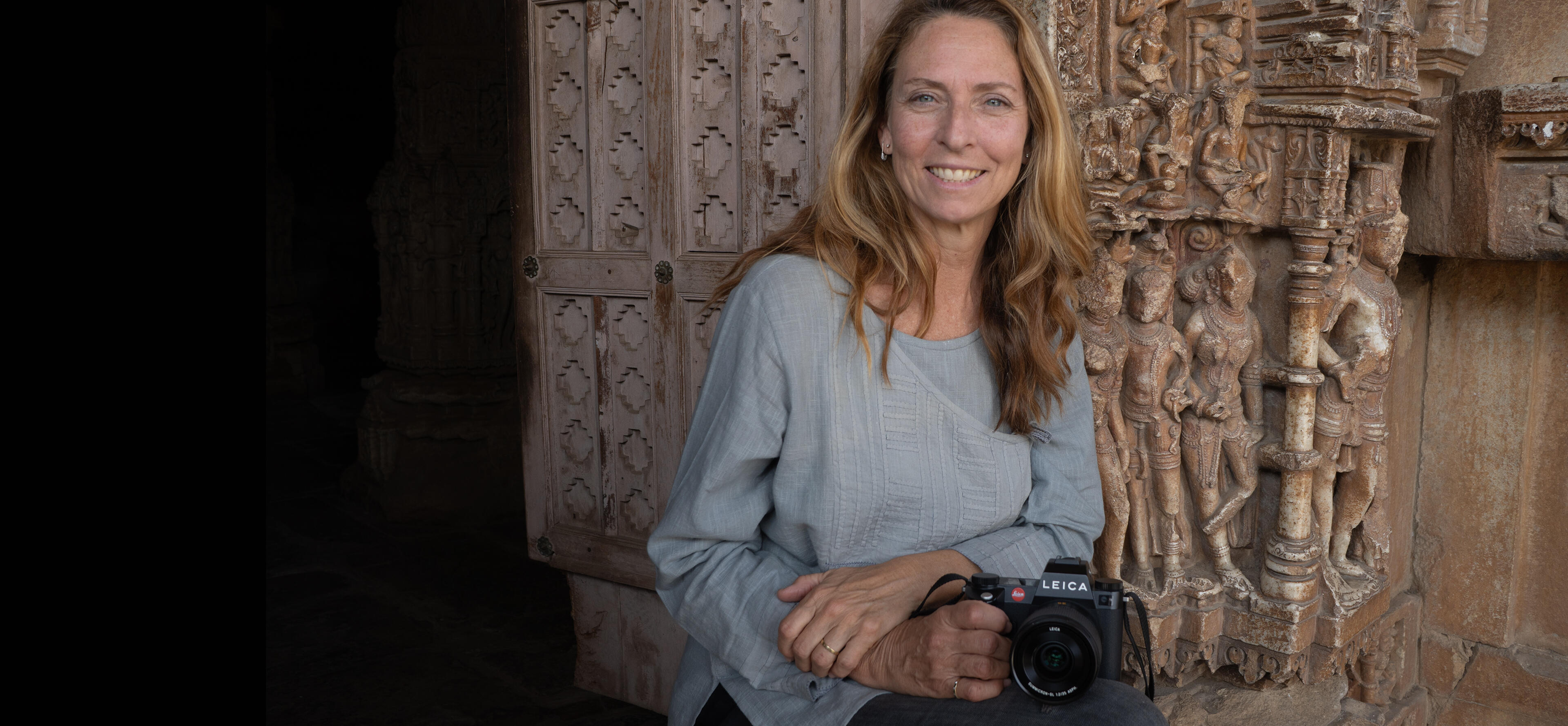 Ana Nance with the Leica SL3 in India