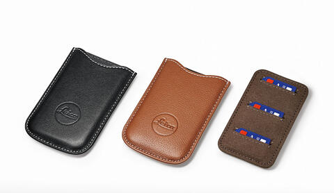 Leica SD- and credit card holder, leather | Leica Camera AG