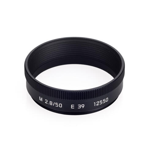 Lens hood for M 50mm f/2.8 , black 12550 | Leica Camera Online