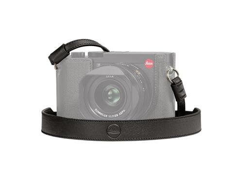 Carrying strap Q2, leather, black 19570 | Leica Camera Online 
