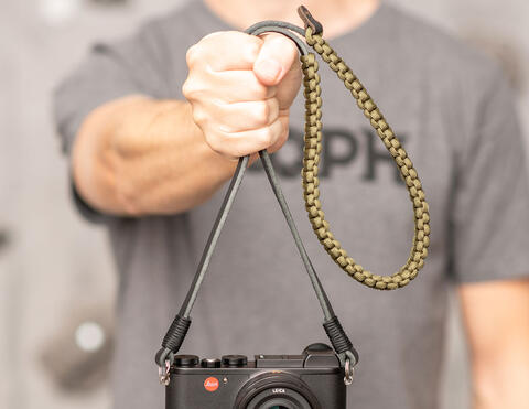 Leica Paracord Strap created by COOPH, black/olive, 100 cm | Leica Camera  Online Store UK