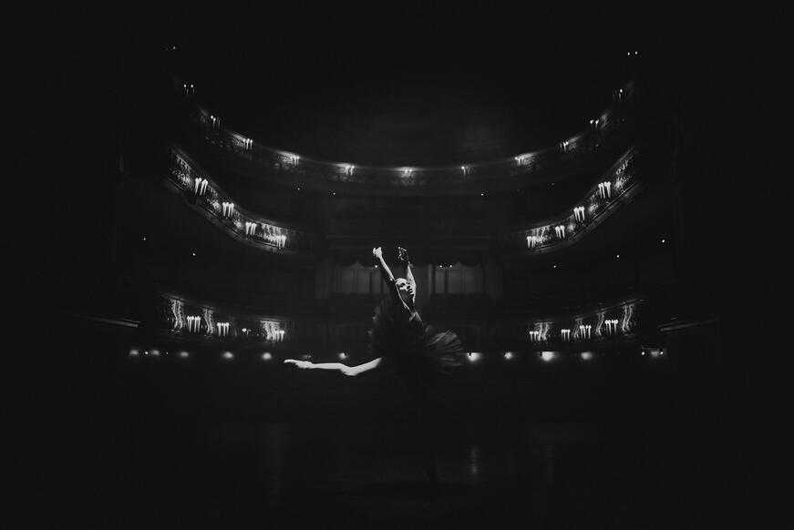 Ballerina in the Theater