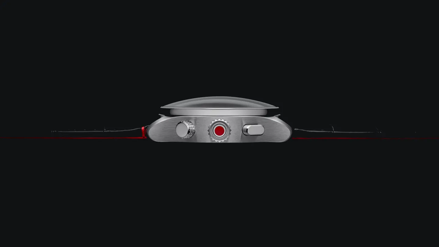 Side view of a Leica watch