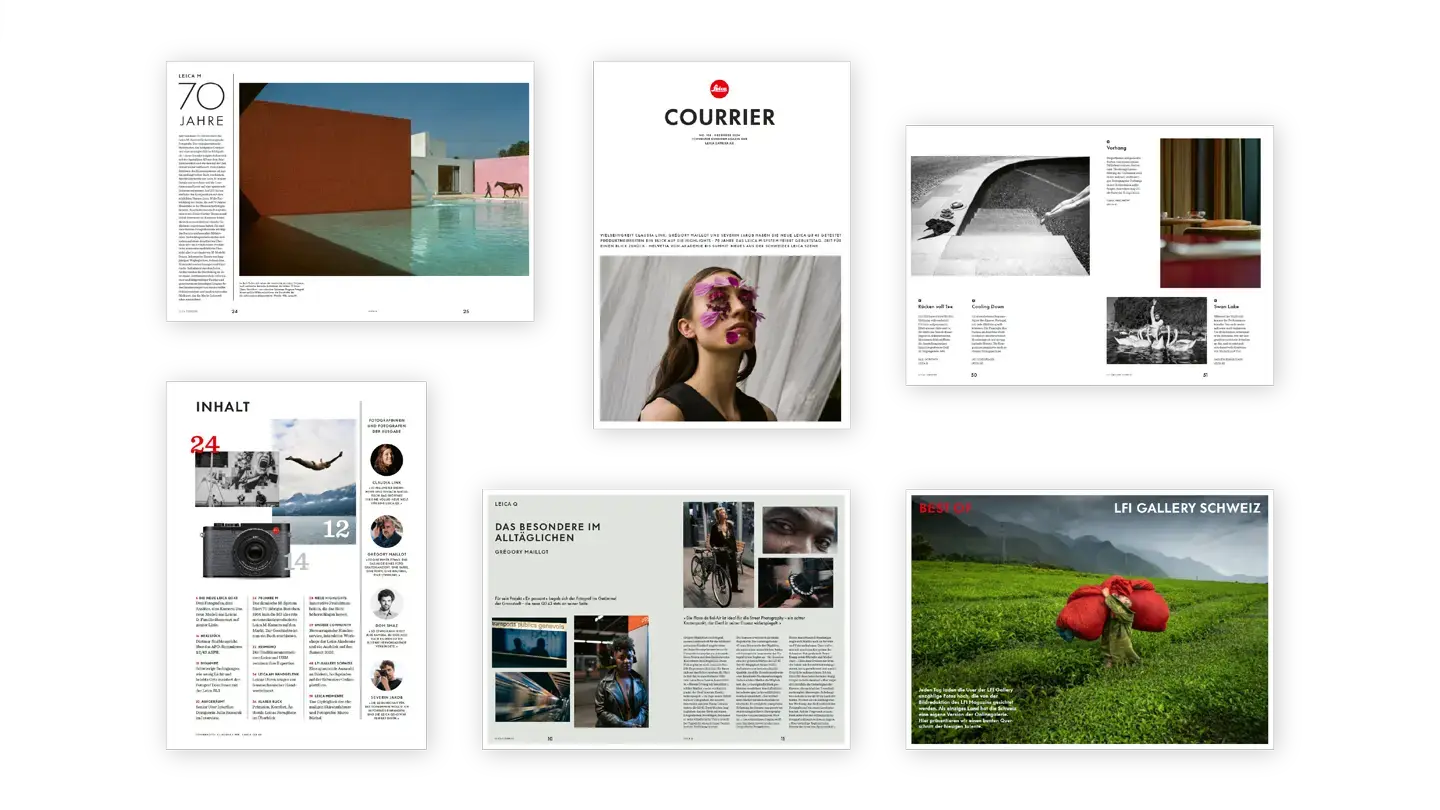 Einblicke in das Magazin Leica Courrier 108.
