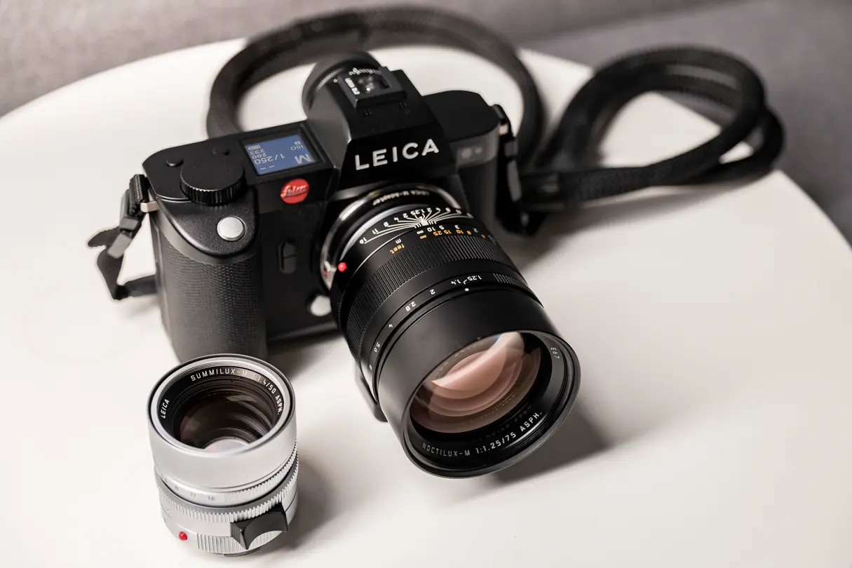 Leica M with a Noctilux lens