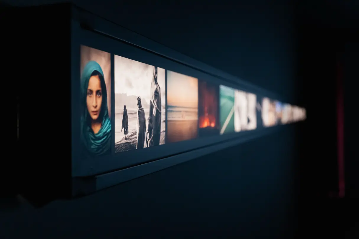 Wall of iconic images