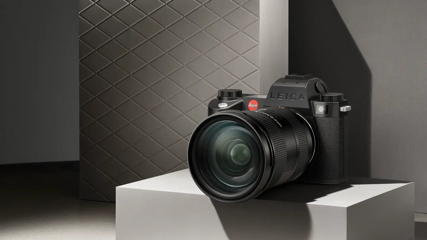 Leica SL3-S on a stand