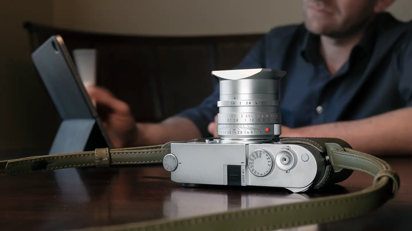 Leica M11 on a table