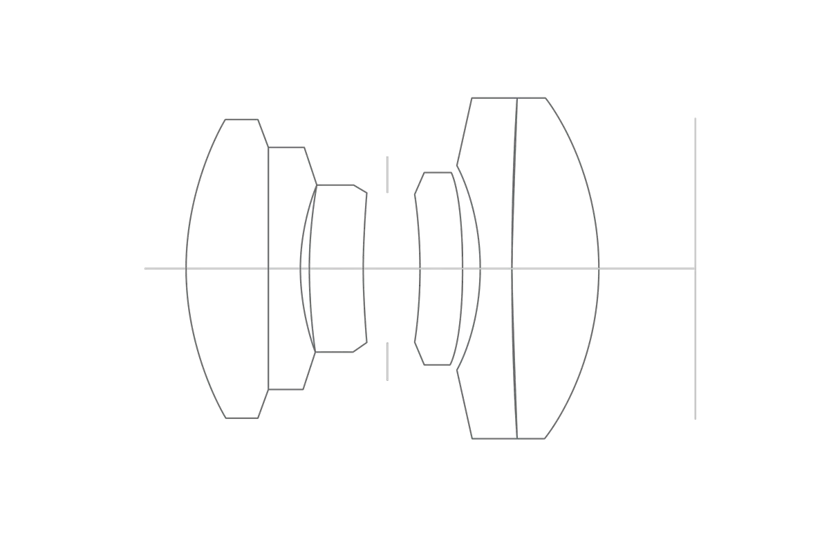 Leica Summaron M 28 mm lens cutaway view