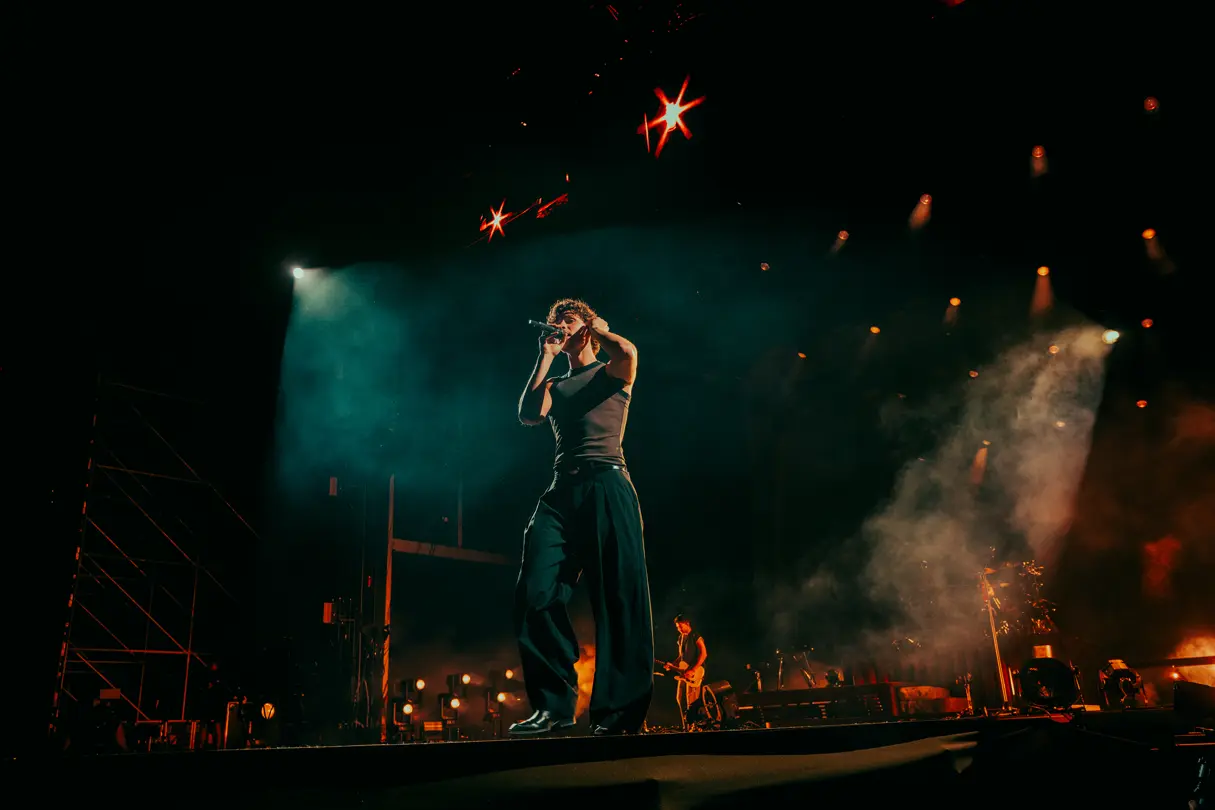 Shawn Mendes on stage at sunny hill festival