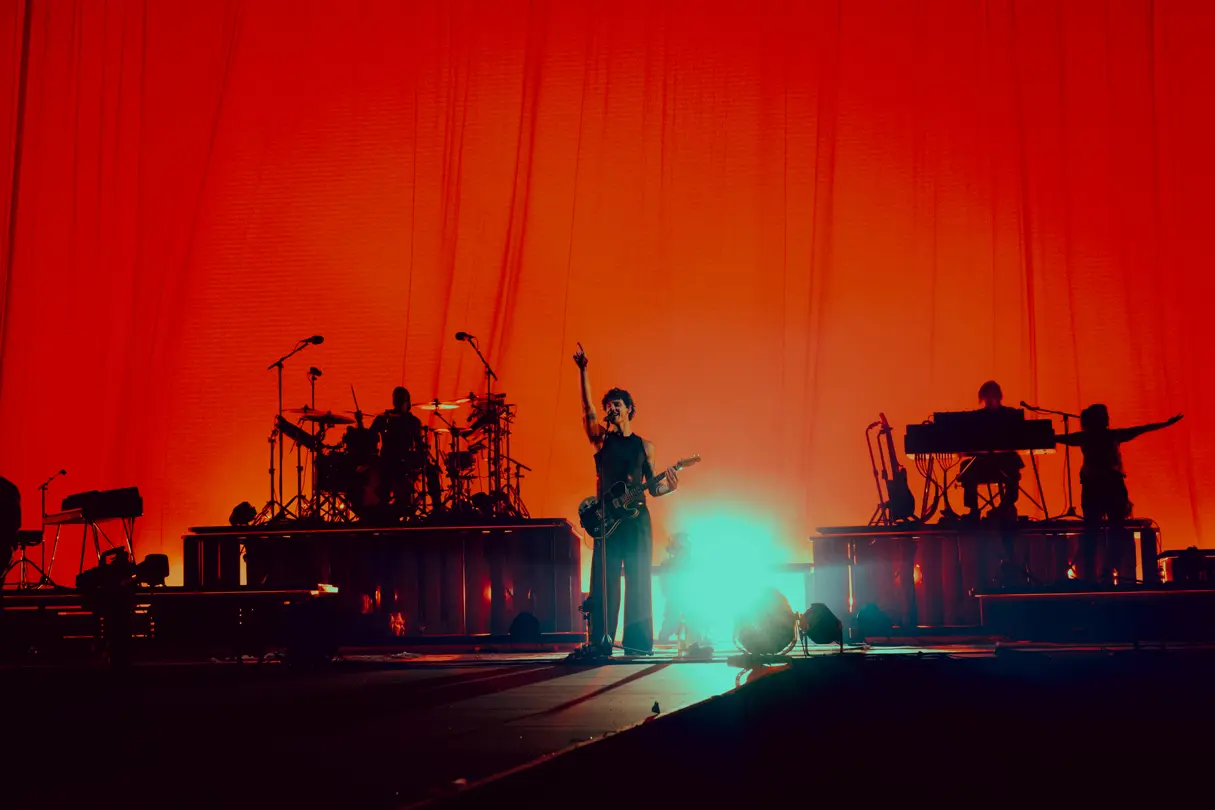 Shawn Mendes on stage at sunny hill festival