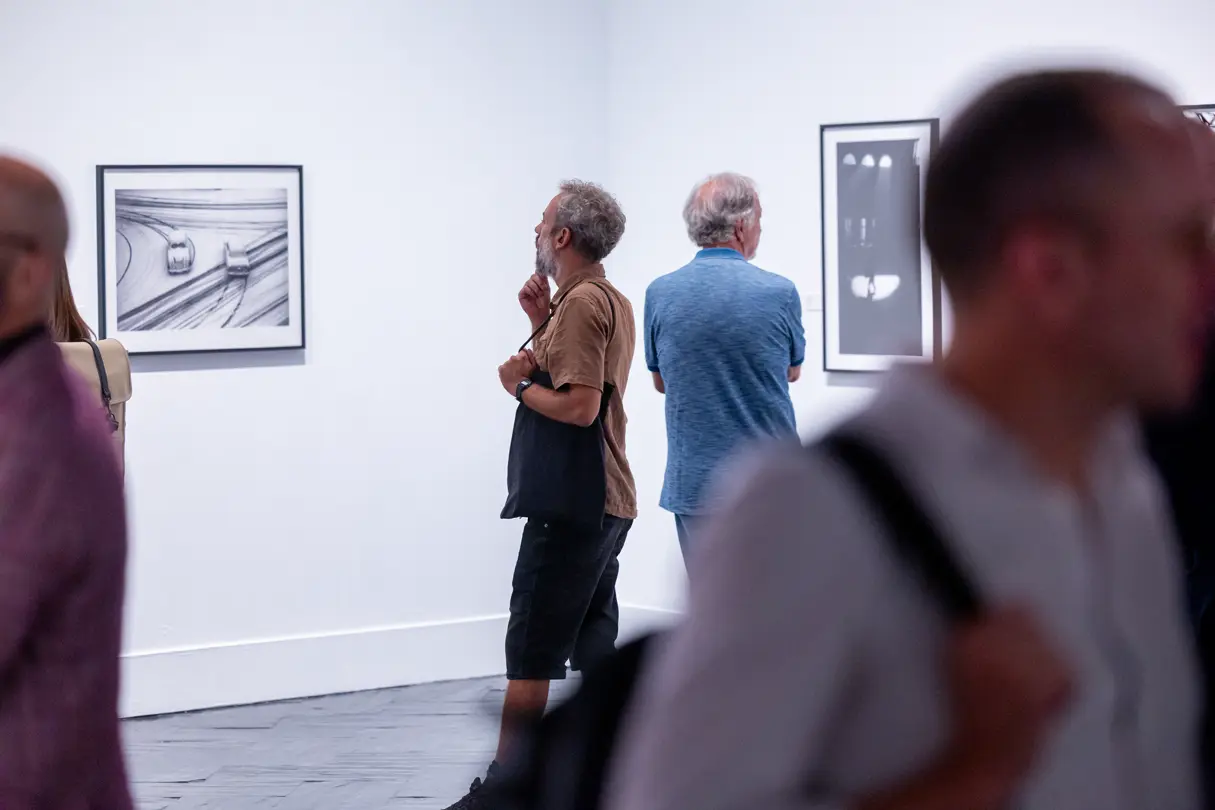Century Celebration Madrid people at the exhibition