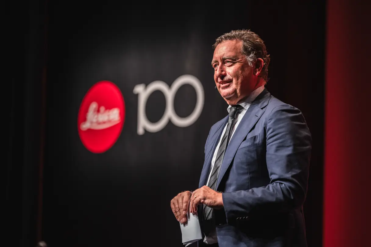 100 Years of Leica in Tokyo Mr. Harsch on stage