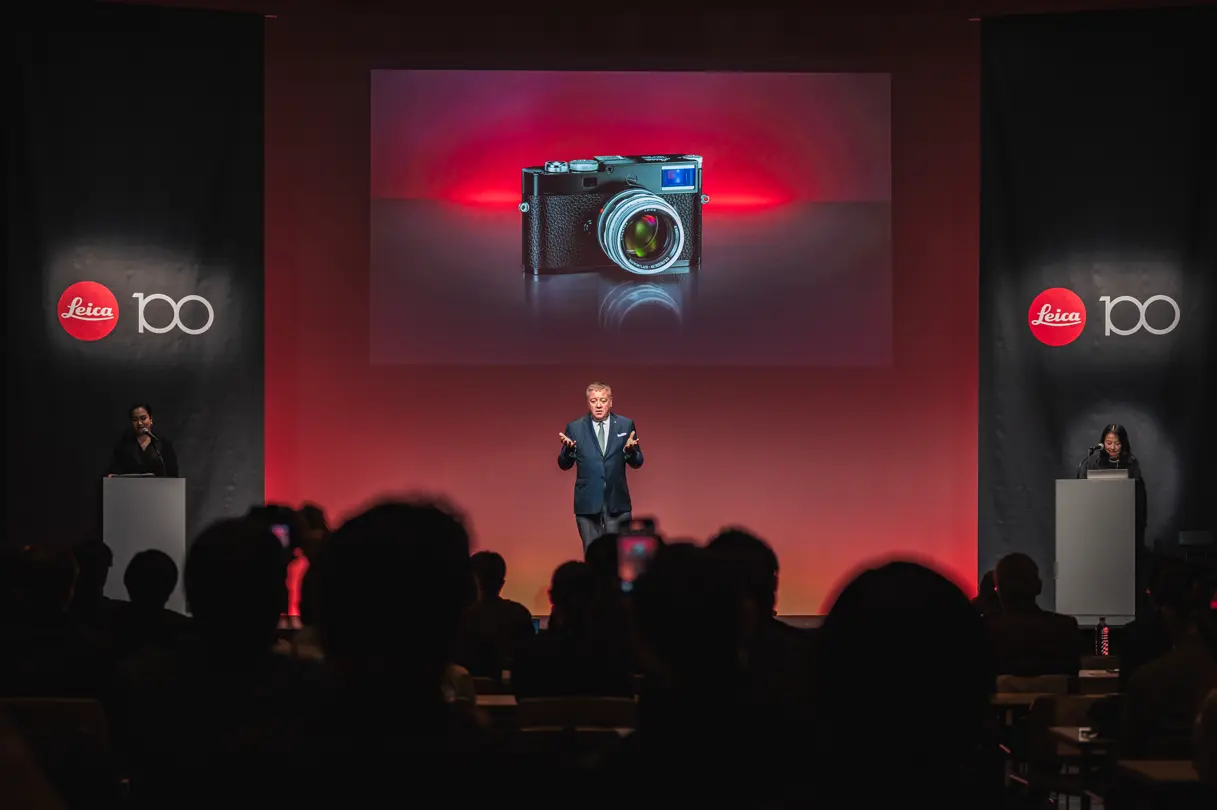 100 Years of Leica in Tokyo people on stage