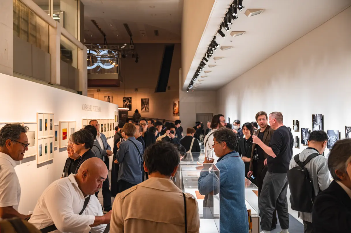 100 Years of Leica in Tokyo many people at the exhibition