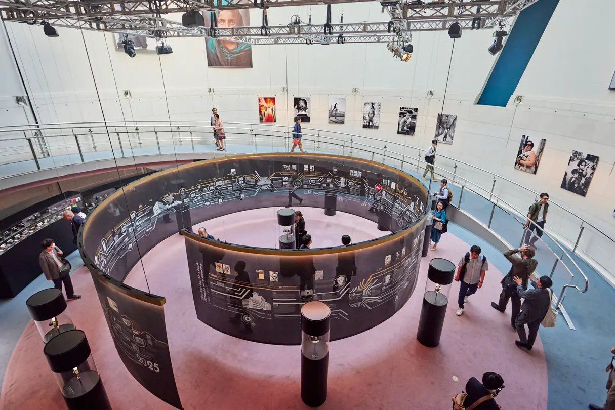 100 Years of Leica in Tokyo, atrium of the Spiral Garden