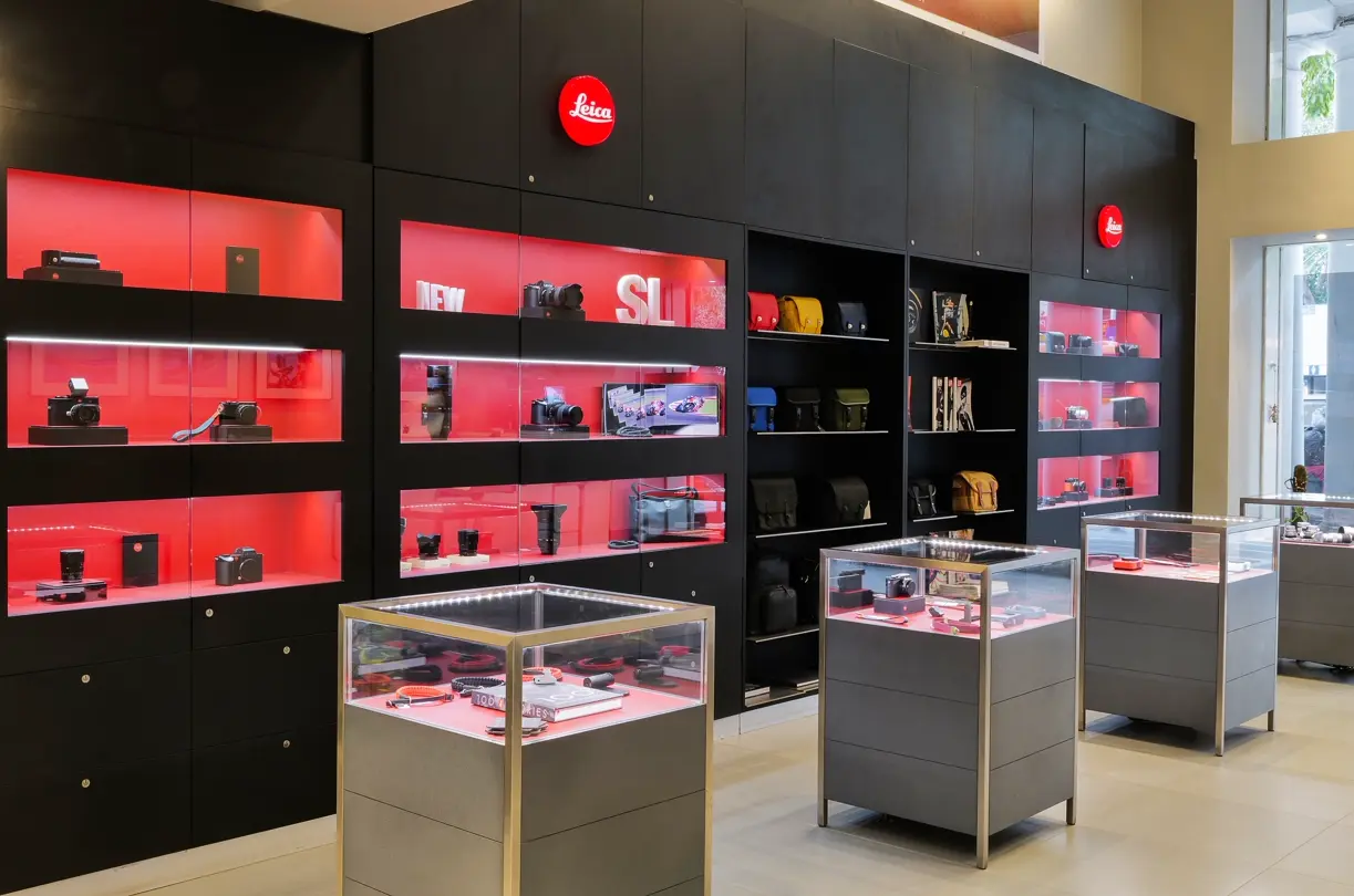 Leica Store new dehli inside view