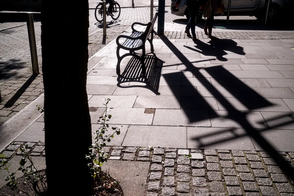 Shadow of two people