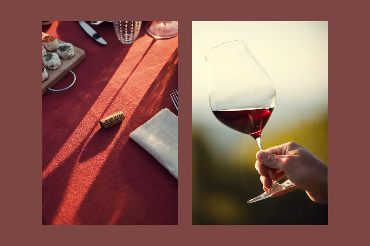 Hand with a wine glass