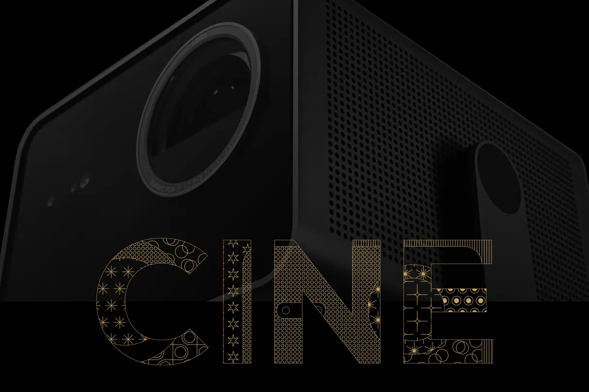 Leica Cine Play 1 close up with "Cine"-Headline in front.