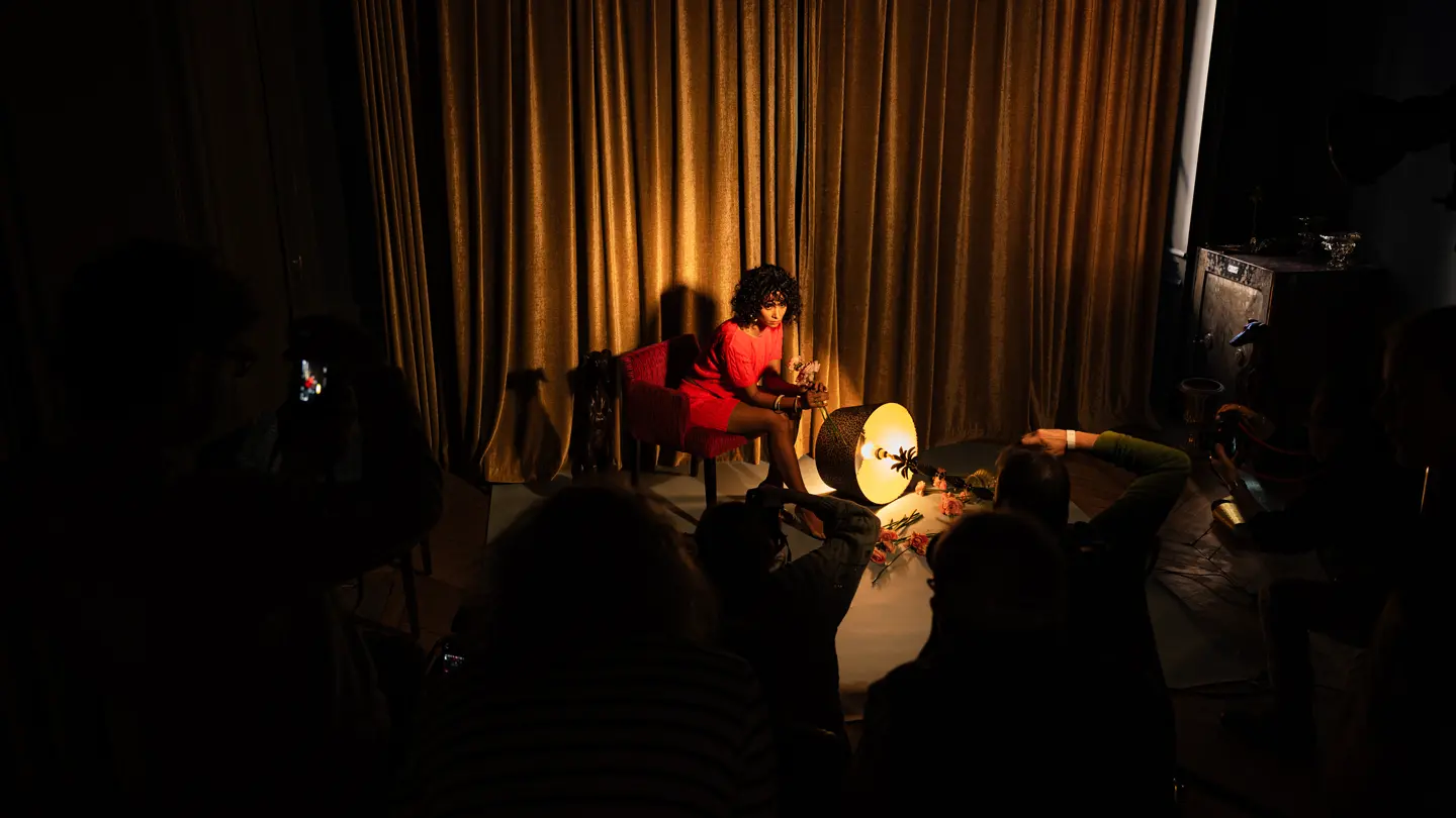 Atelier studio avec mannequin