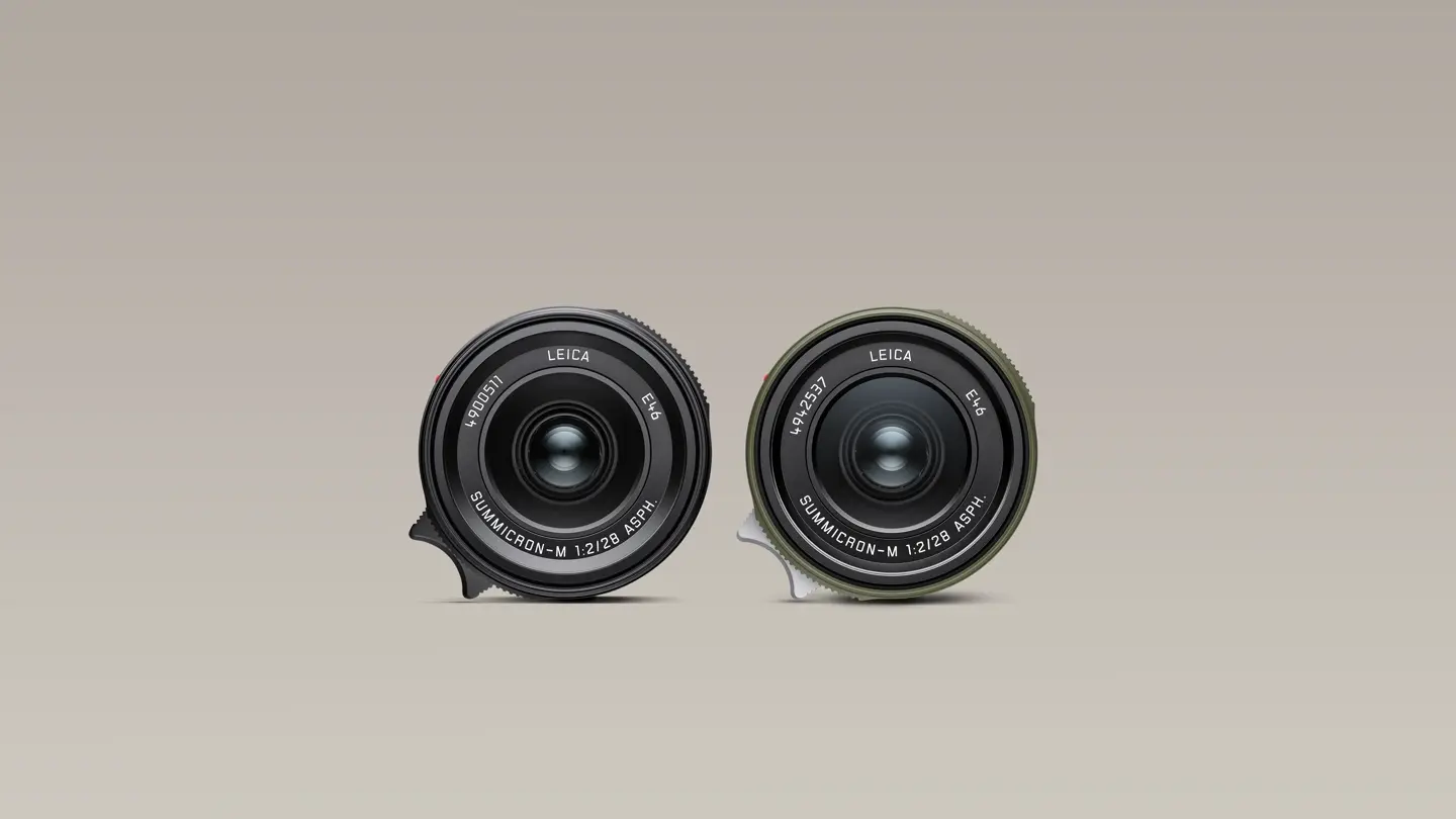 Summicron-M 28 f/2 ASPH. black and edition safari top view
