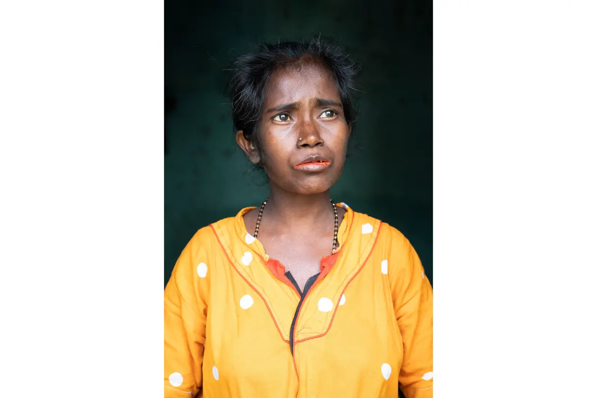 Portrait of a woman from Indien