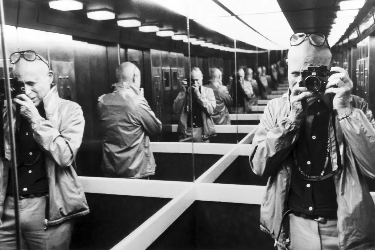 Self-Portrait in an Elevator