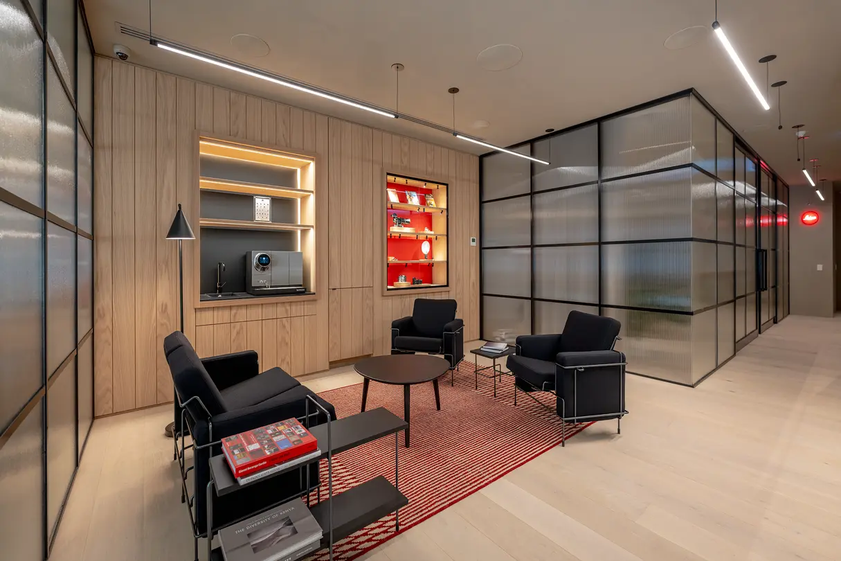 Leica Store Melbourne Collins Street lounge area