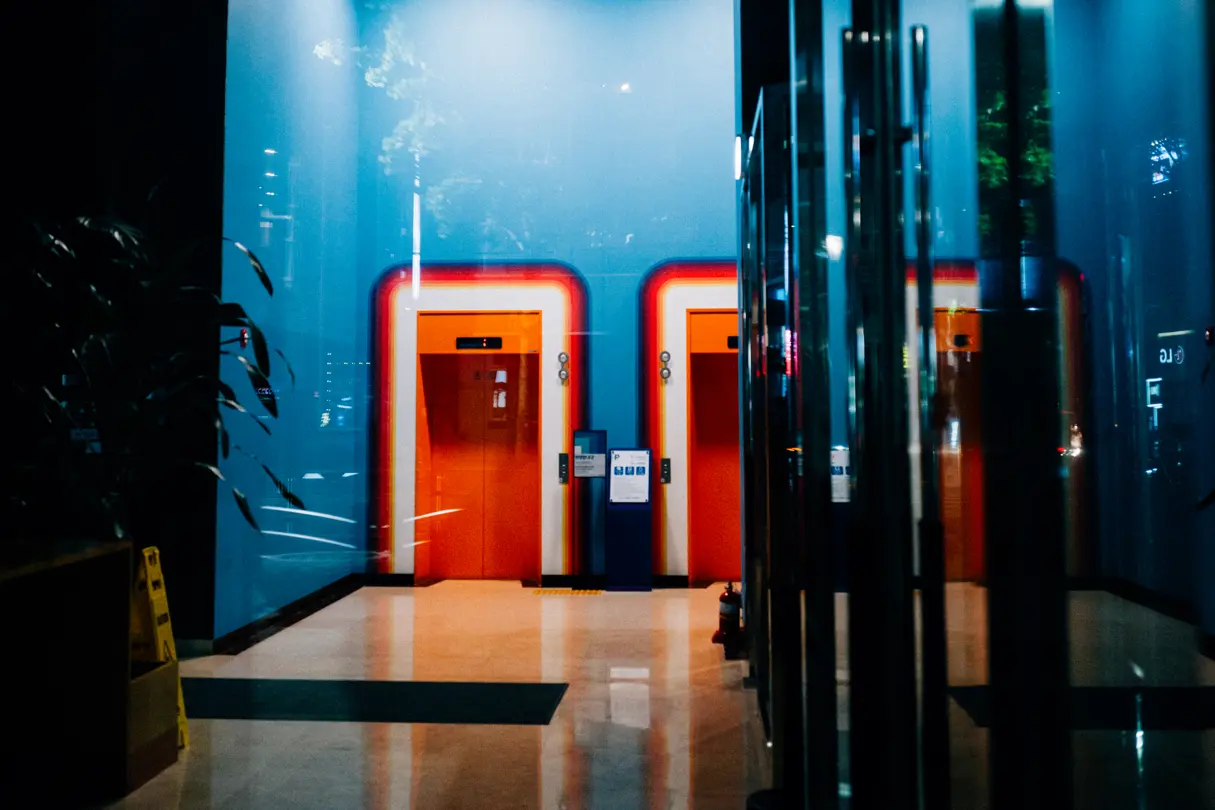 Red vending machines 