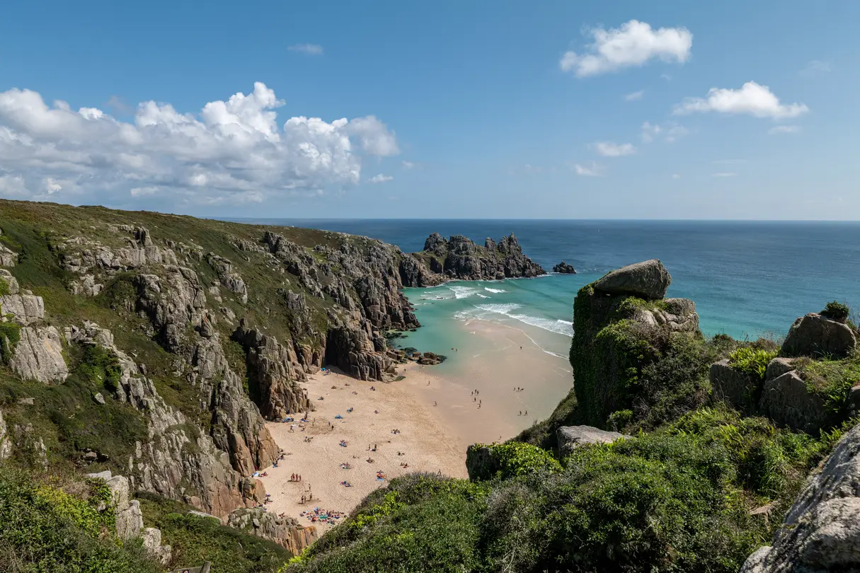 Green cliffs by the sea