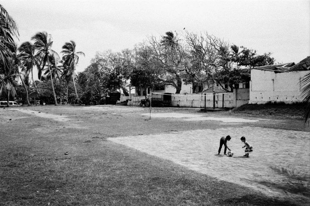 children playing soccer
