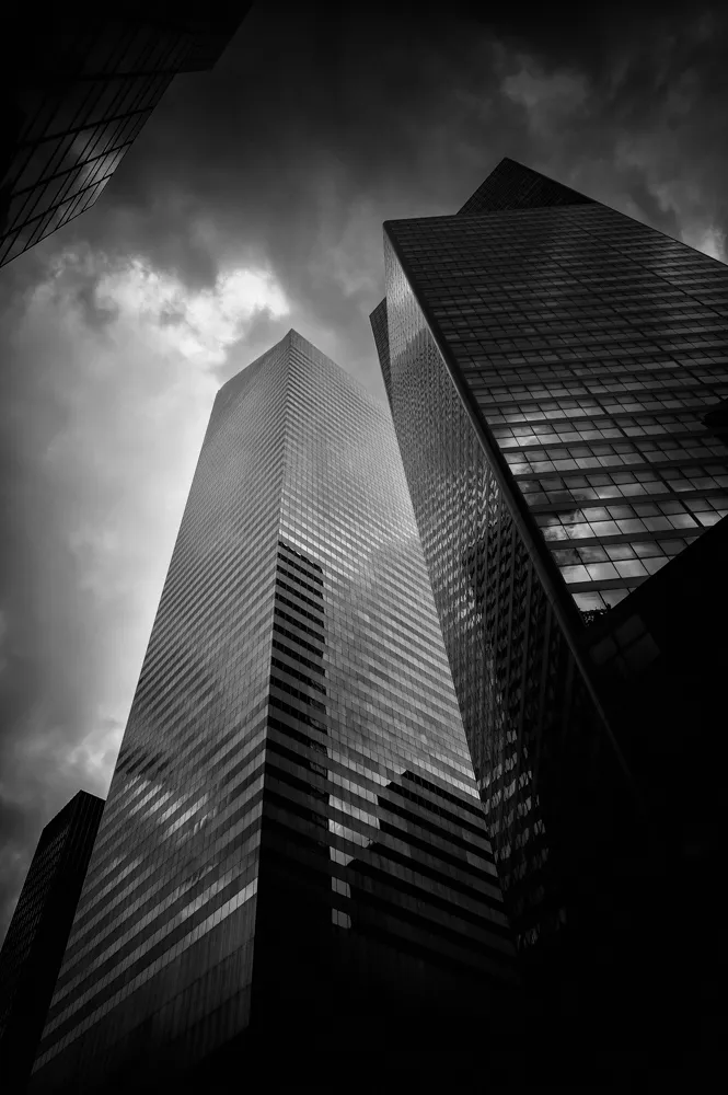 tall building b&w