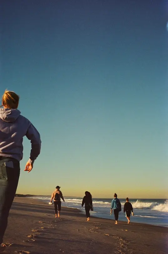 laura and her team on the beach