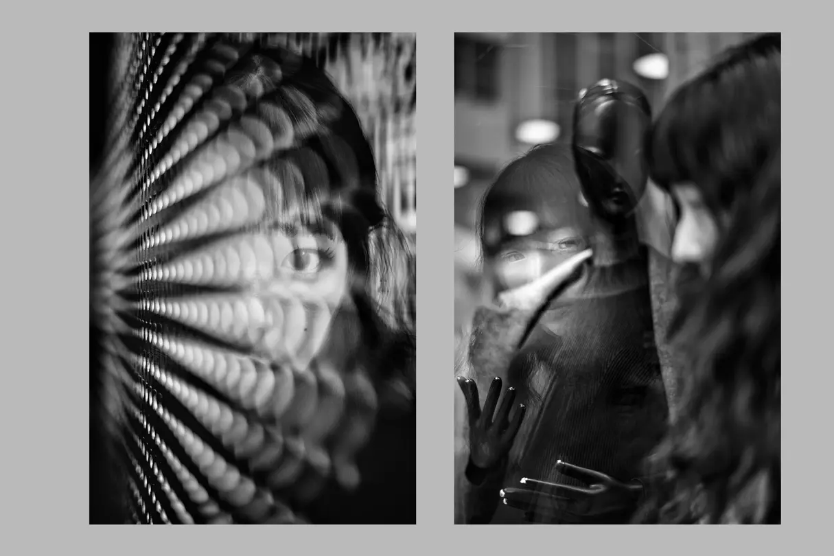 Black and white photography of a woman