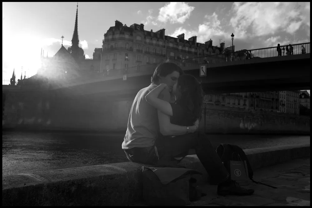 guy on the street b&w