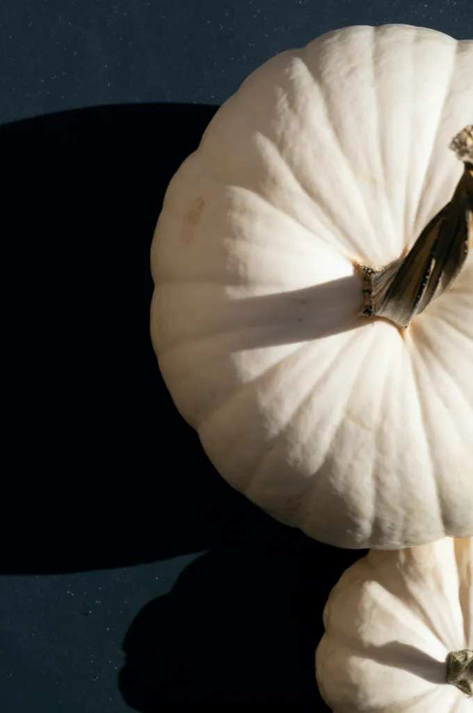 white pumpkins
